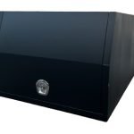 1200mm Long Flat Plate Partial Canopy – Black