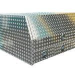 1800mm Aluminium Canopy with Drawers – Checker Plate