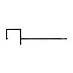 Aluminum Gable End Bar, 8' | 5/Pack