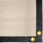 70% Decorative Brown Shade Cloth, Grommeted Panel