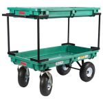 Plastic Double Deck Cart